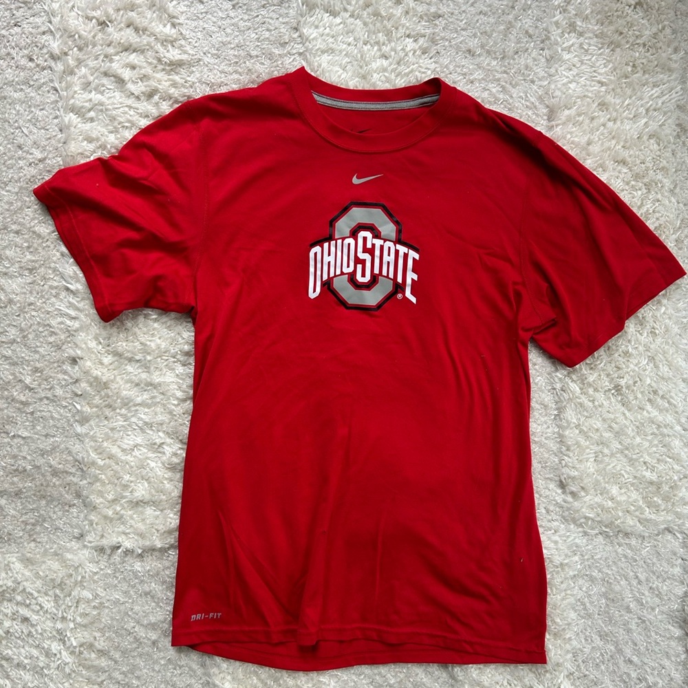 Nike Men's Red Ohio State Tee